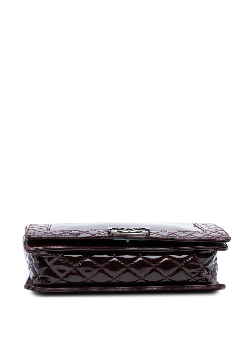 Pre-OwnedCHANEL Pre-Owned2013-2014 Medium Patent Boy Reverso Flap crossbody bag