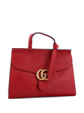 Pre-OwnedGucci Pre-OwnedGG Marmont Top Handle Bag Leather Medium satchel