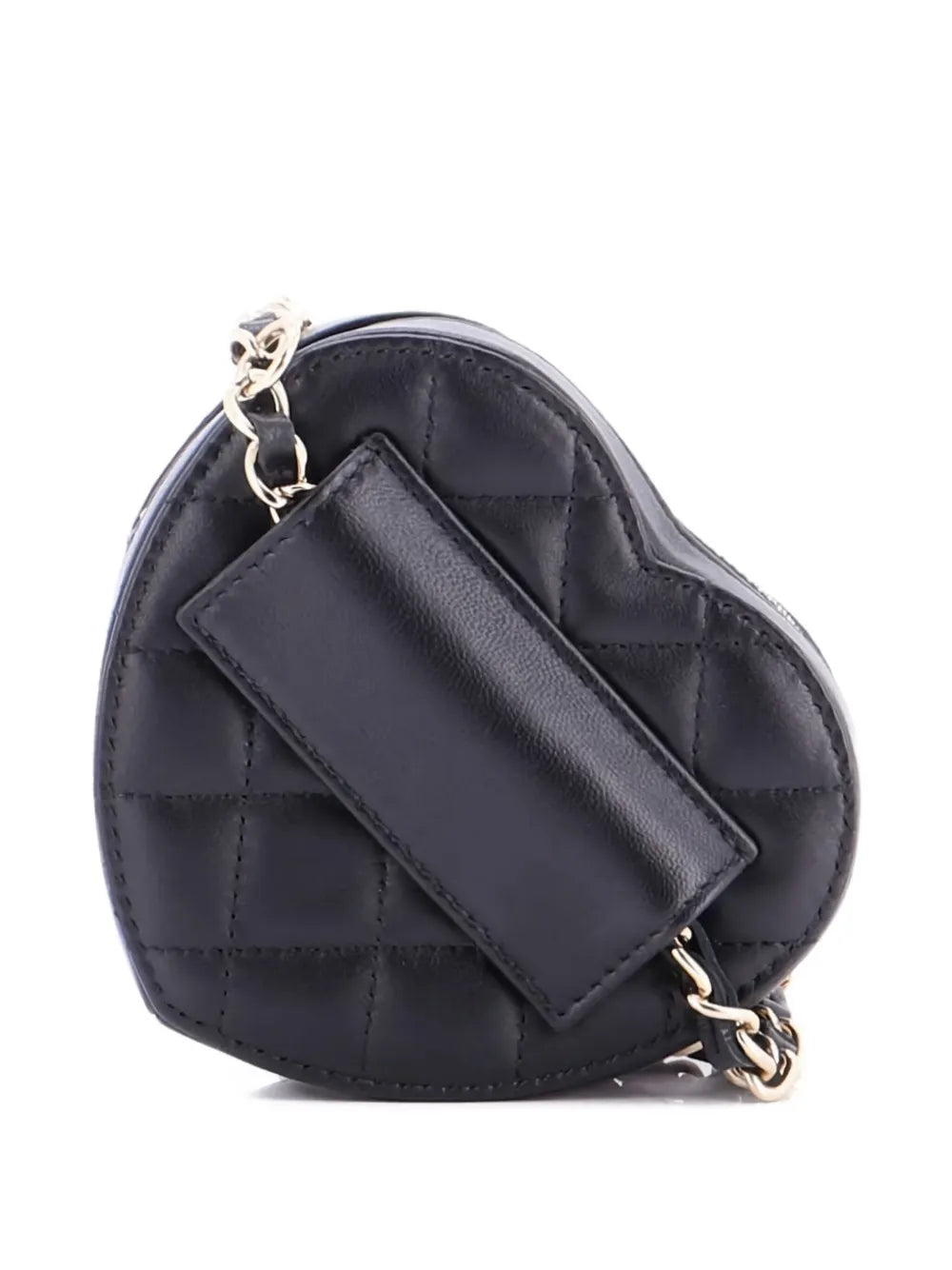 Pre-OwnedCHANEL Pre-OwnedCC in Love Heart Quilted Lambskin belt bag