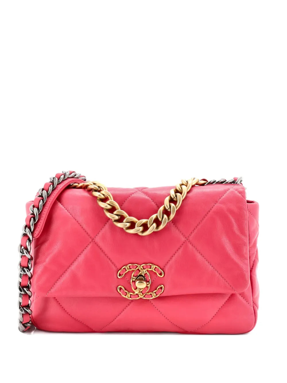 Pre-OwnedCHANEL Pre-Owned19 Flap Bag Quilted Leather Medium crossbody bag