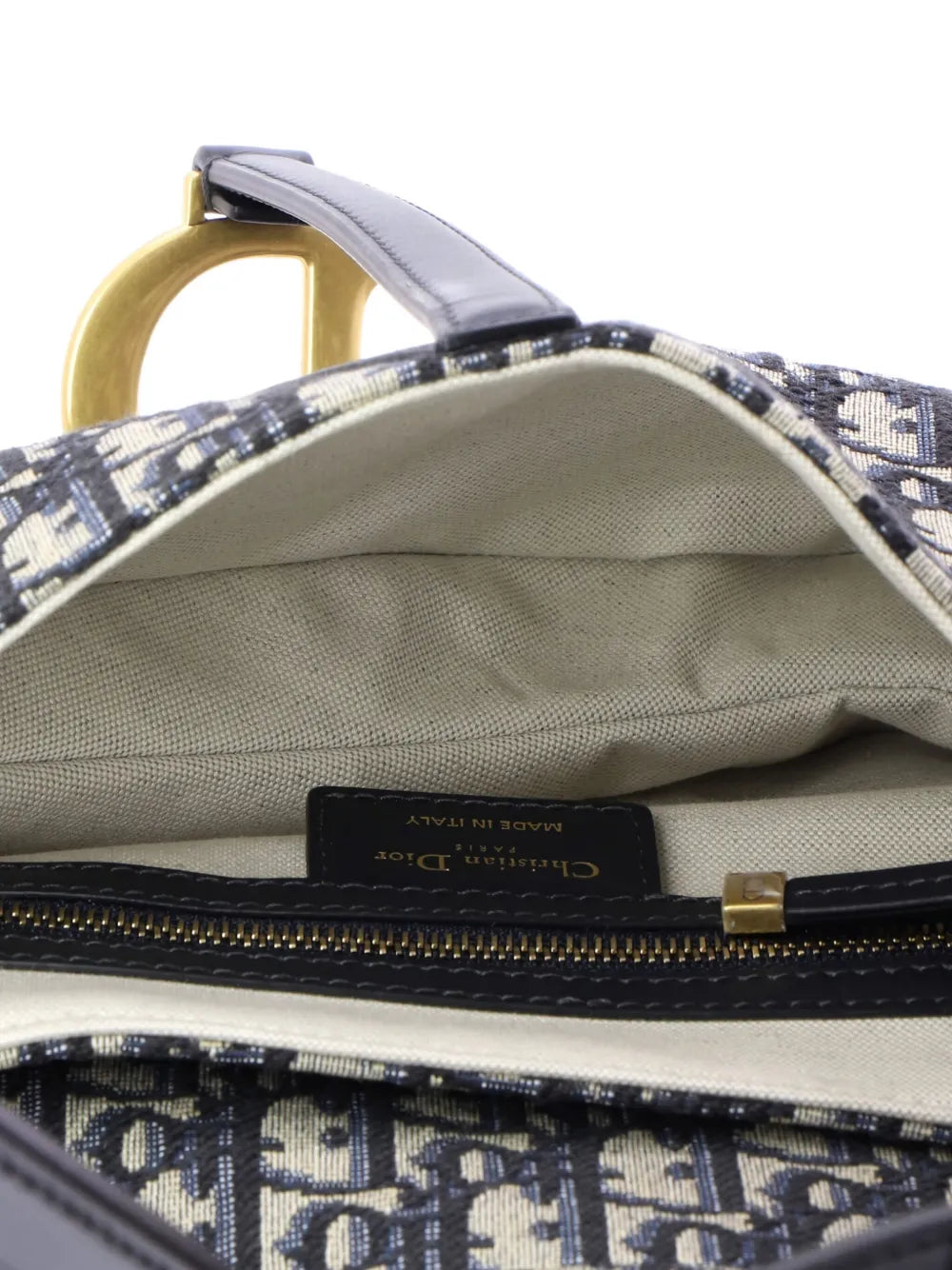 Pre-OwnedChristian Dior Pre-OwnedSaddle Handbag with Strap Oblique Canvas Medium shoulder bag