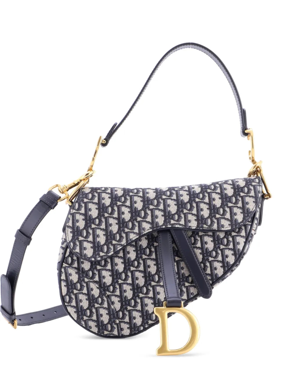 Pre-OwnedChristian Dior Pre-OwnedSaddle Handbag with Strap Oblique Canvas Medium shoulder bag