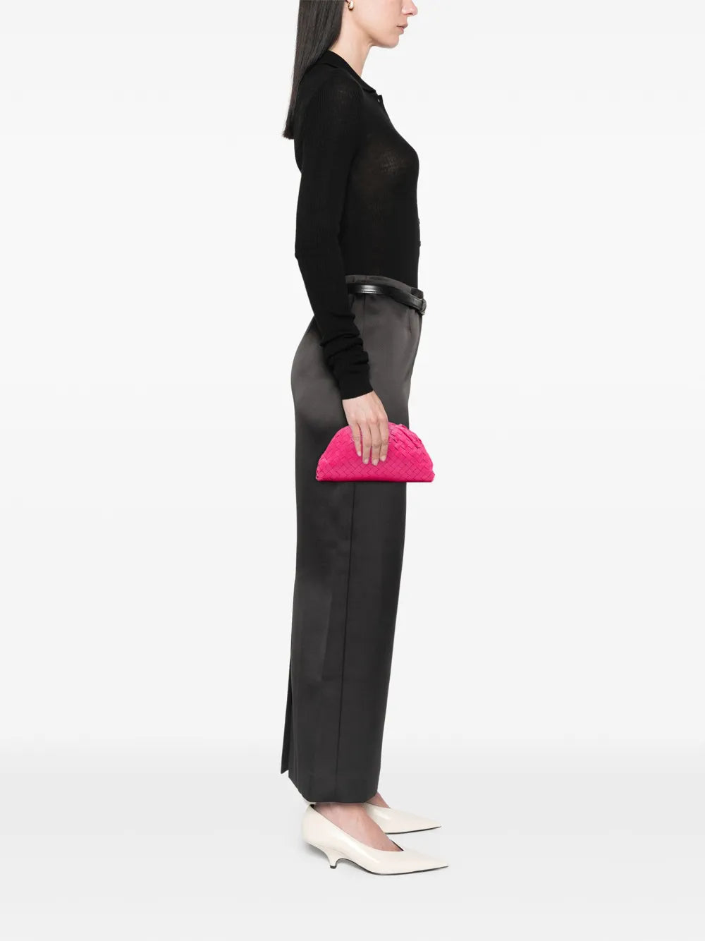 Pre-OwnedBottega Veneta Pre-Owned2012-2025 Nappa Intrecciato The Mini Pouch clutch bag