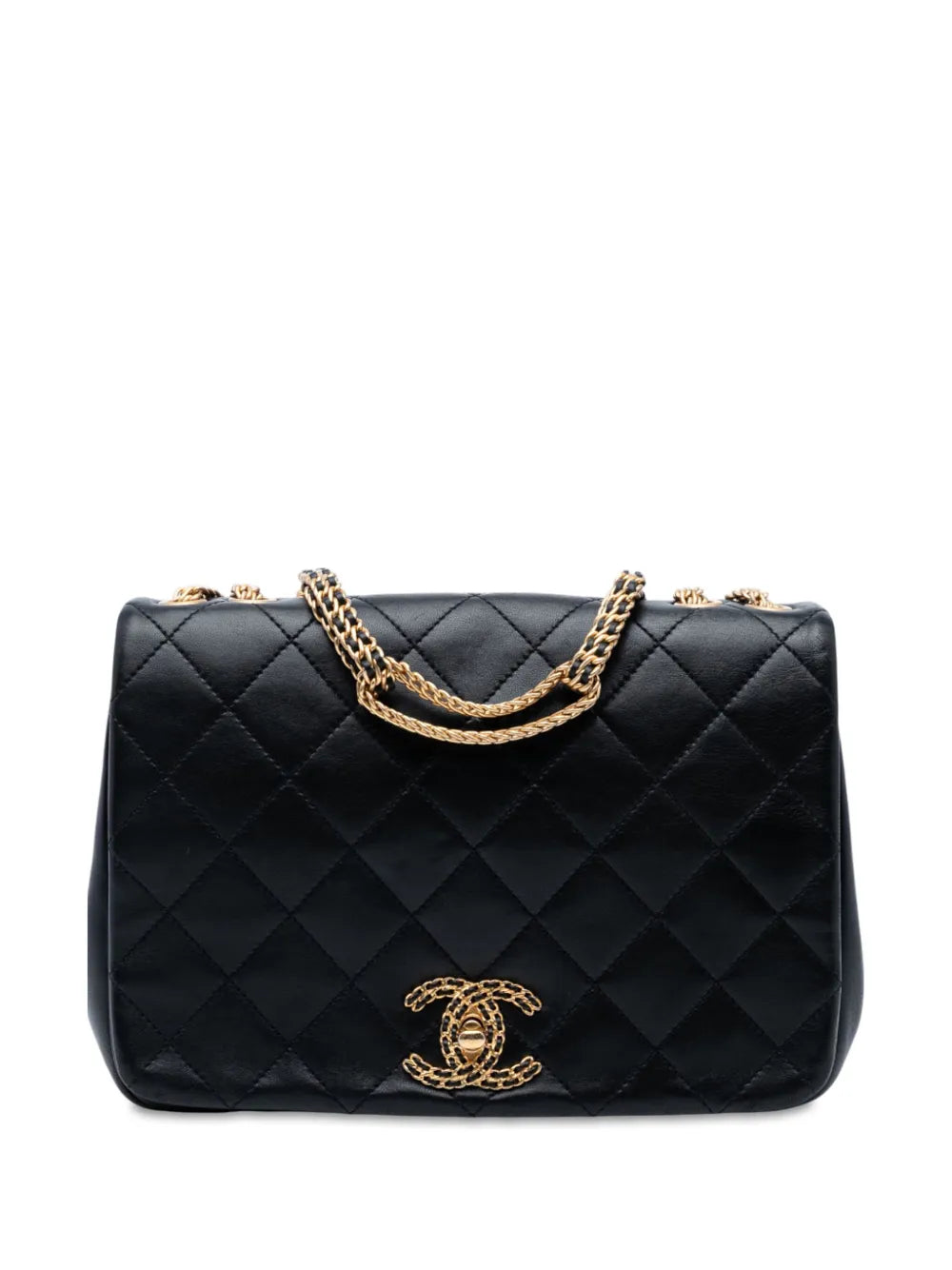 Pre-OwnedCHANEL Pre-Owned2021-2025 Quilted Lambskin On And On Chain Flap shoulder bag