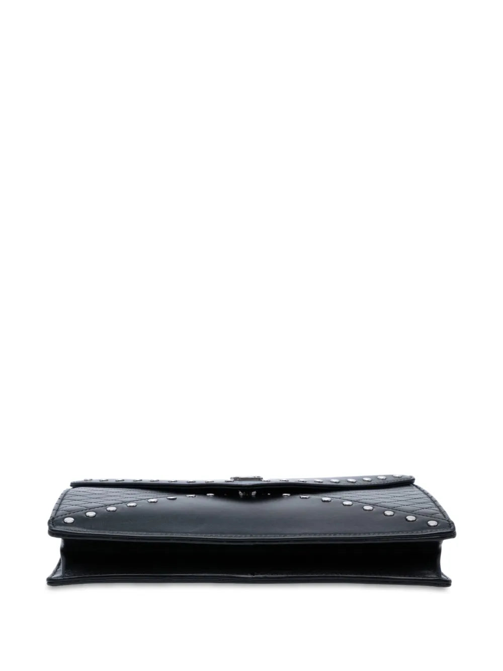 Pre-OwnedSaint Laurent Pre-Owned2021 Quilted Lambskin Studded Monogram Gaby shoulder bag