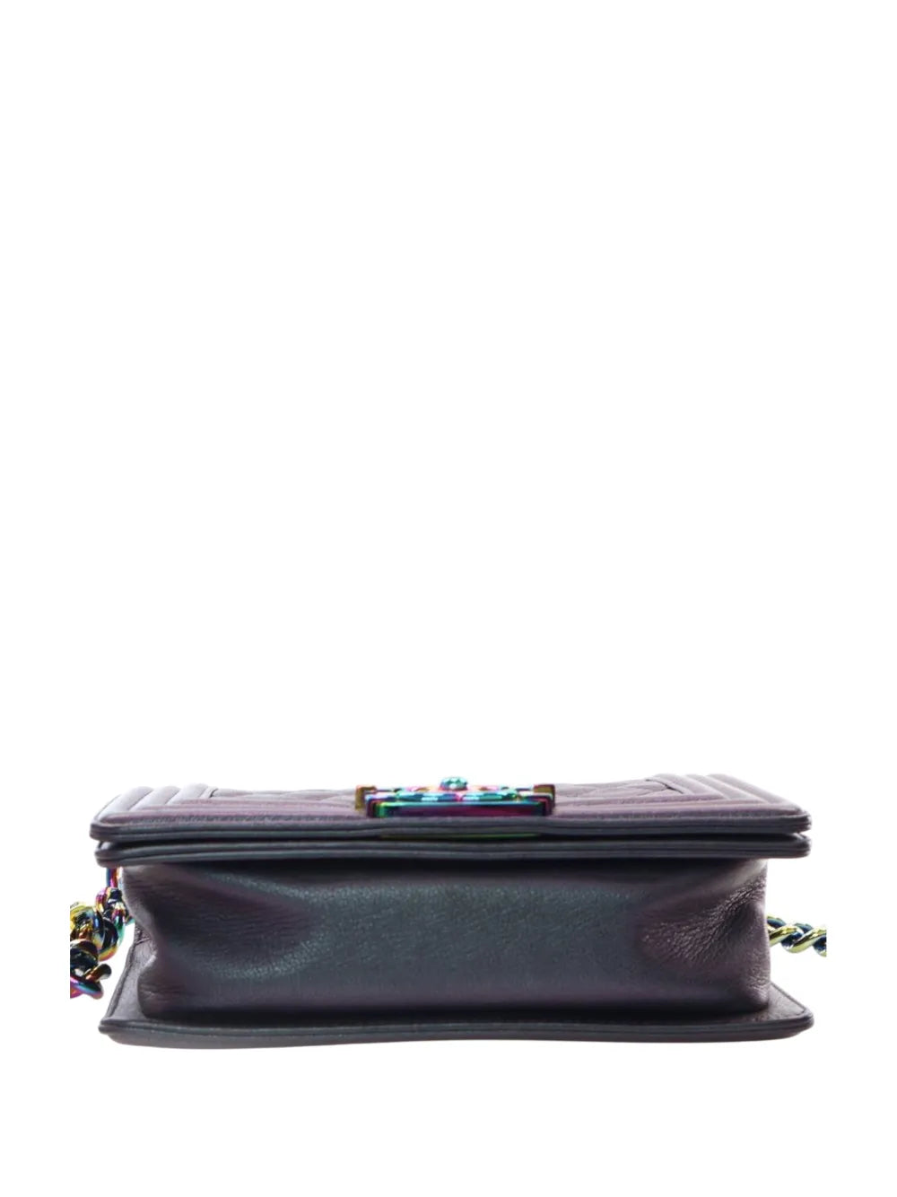 Pre-OwnedCHANEL Pre-Owned2015-2016 Small Quilted Iridescent Goatskin Boy Flap crossbody bag