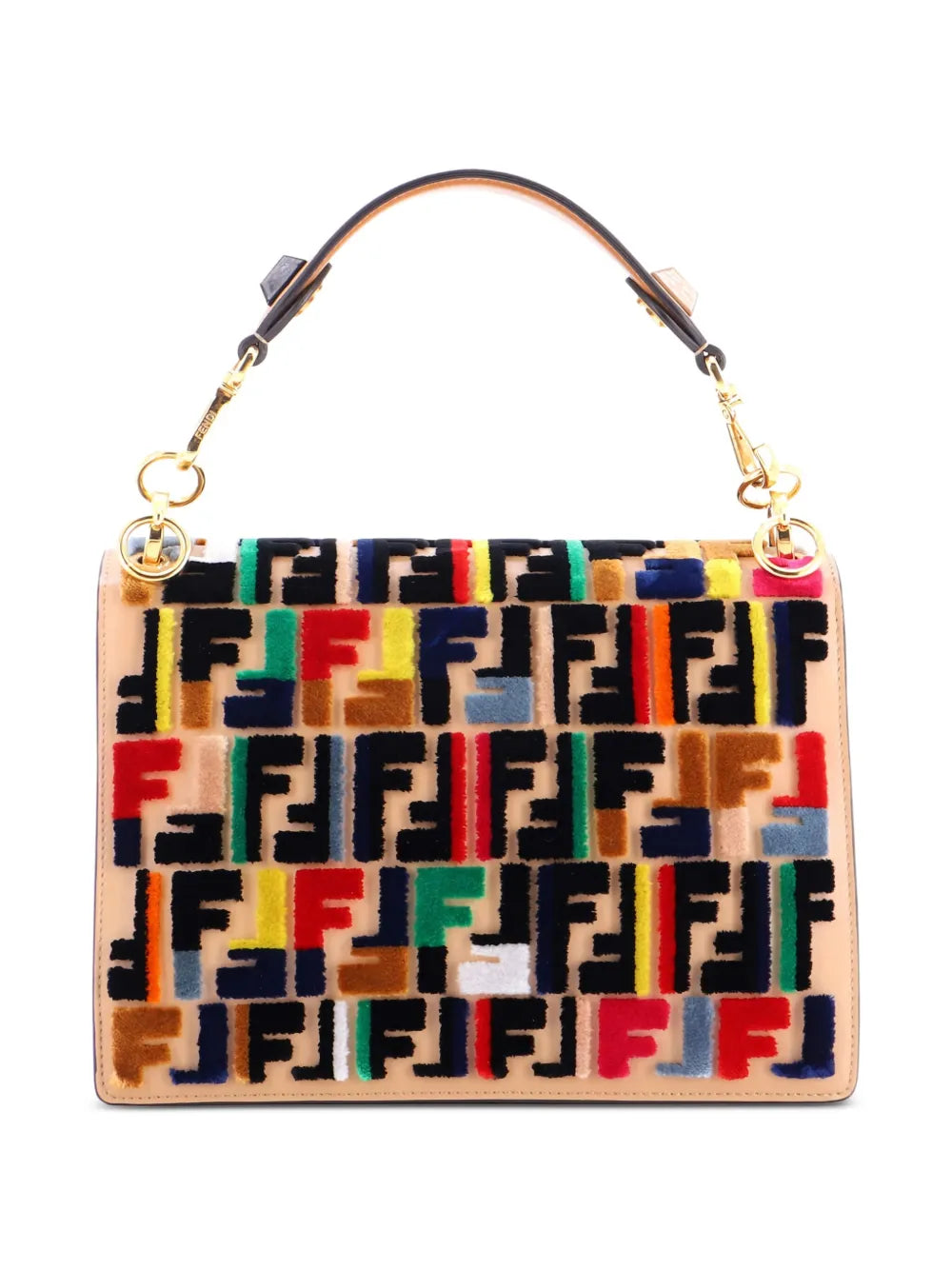 Pre-OwnedFendi Pre-OwnedKan I Bag Zucca Velvet Medium shoulder bag