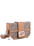 Pre-OwnedFendi Pre-OwnedBaguette Trunk Bag Zucca Coated Canvas Mini crossbody bag