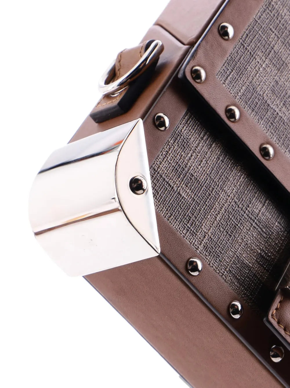 Pre-OwnedFendi Pre-OwnedBaguette Trunk Bag Zucca Coated Canvas Mini crossbody bag