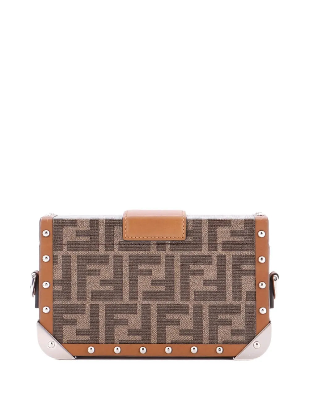 Pre-OwnedFendi Pre-OwnedBaguette Trunk Bag Zucca Coated Canvas Mini crossbody bag