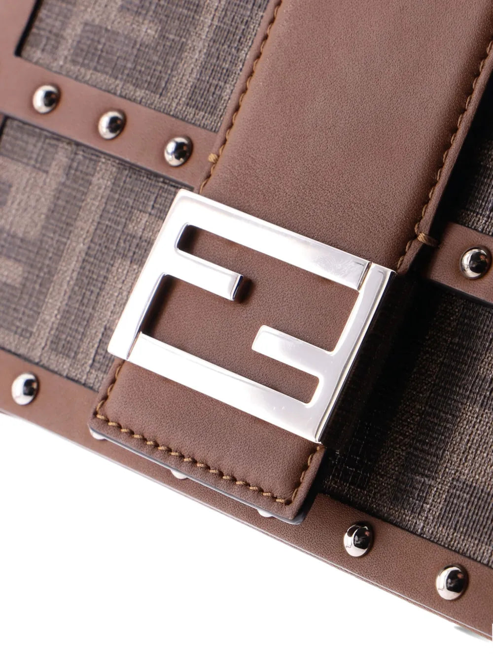 Pre-OwnedFendi Pre-OwnedBaguette Trunk Bag Zucca Coated Canvas Mini crossbody bag
