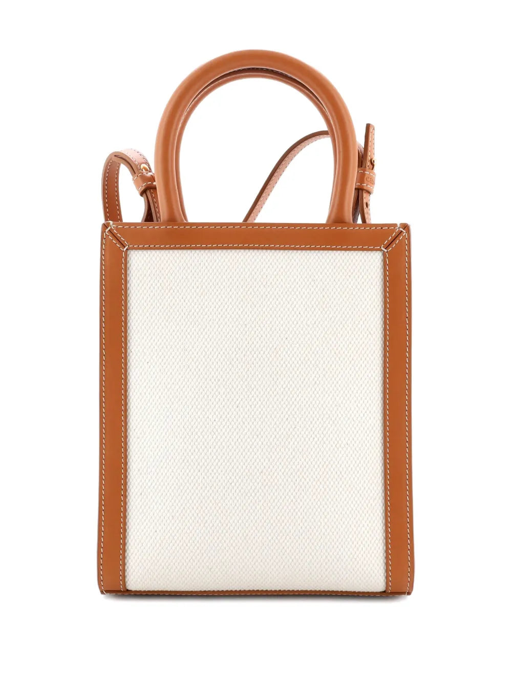 Pre-OwnedCeline Pre-OwnedVertical Cabas Canvas with Leather Mini tote bag