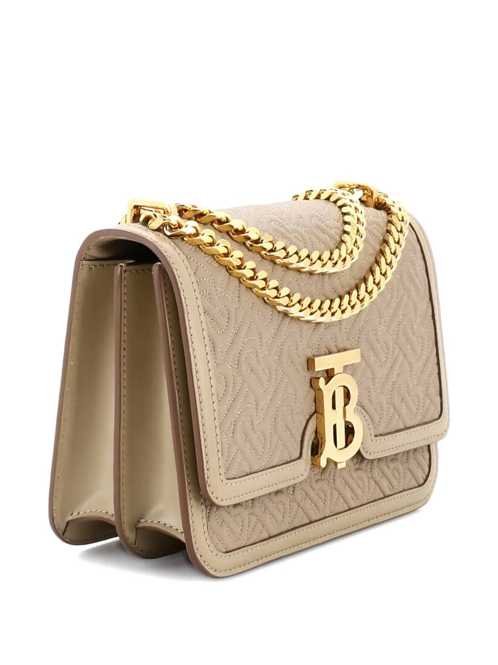 Pre-OwnedBurberry Pre-OwnedTB Flap Chain Bag Monogram Embossed Leather Small crossbody bag