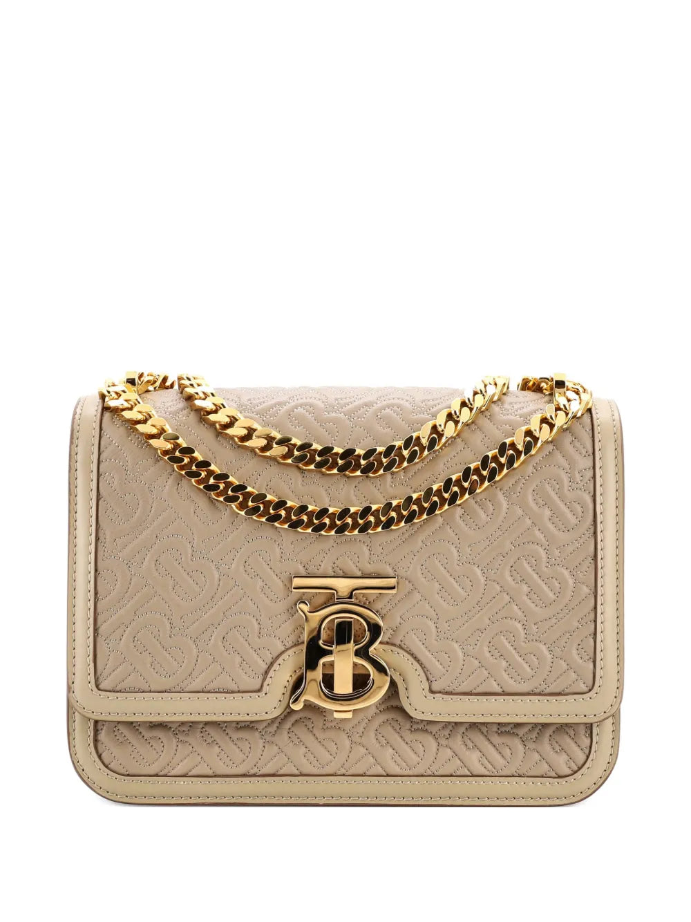Pre-OwnedBurberry Pre-OwnedTB Flap Chain Bag Monogram Embossed Leather Small crossbody bag