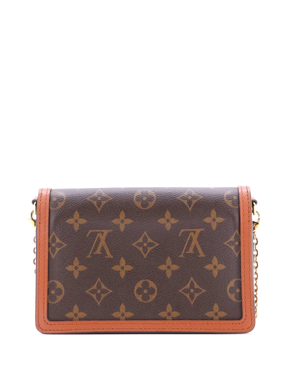 Pre-OwnedLouis Vuitton Pre-OwnedDauphine Chain Wallet Reverse Monogram Canvas clutch bag