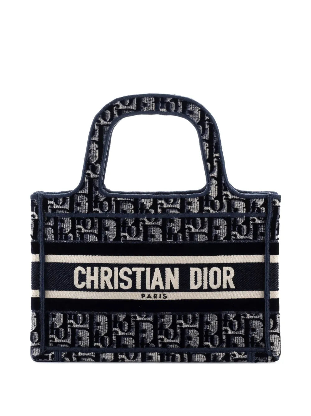 Pre-OwnedChristian Dior Pre-OwnedBook Oblique Velvet Mini tote bag