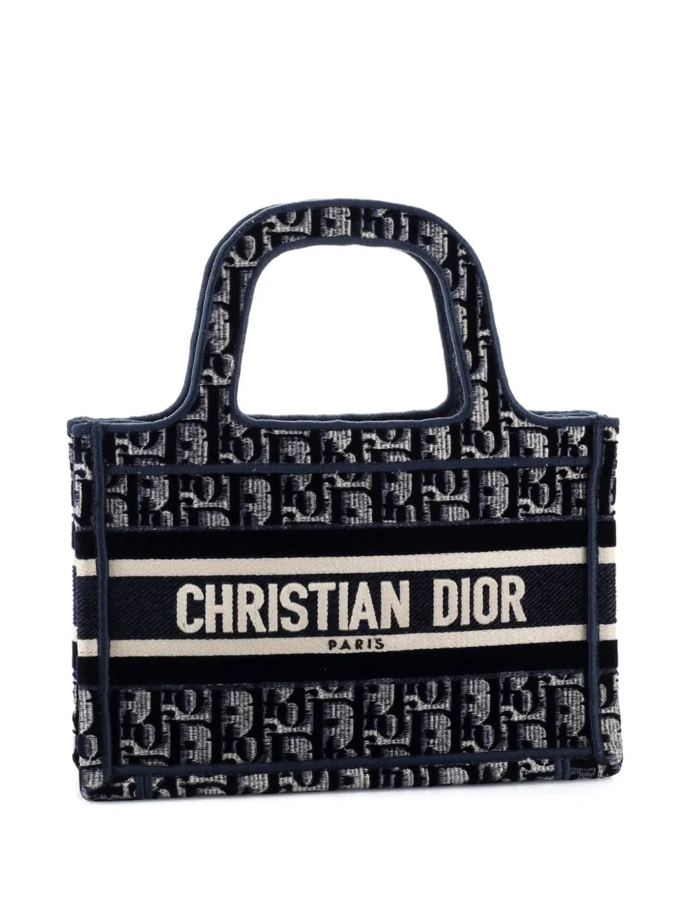Pre-OwnedChristian Dior Pre-OwnedBook Oblique Velvet Mini tote bag
