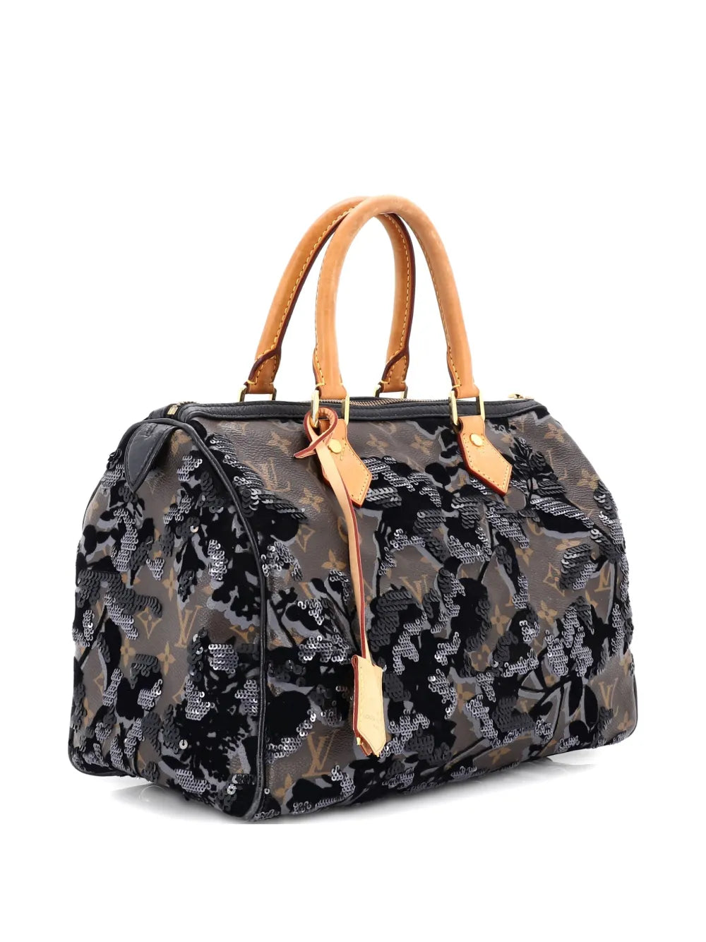 Pre-OwnedLouis Vuitton Pre-OwnedSpeedy Handbag Fleur De Jais Monogram Canvas 30 satchel