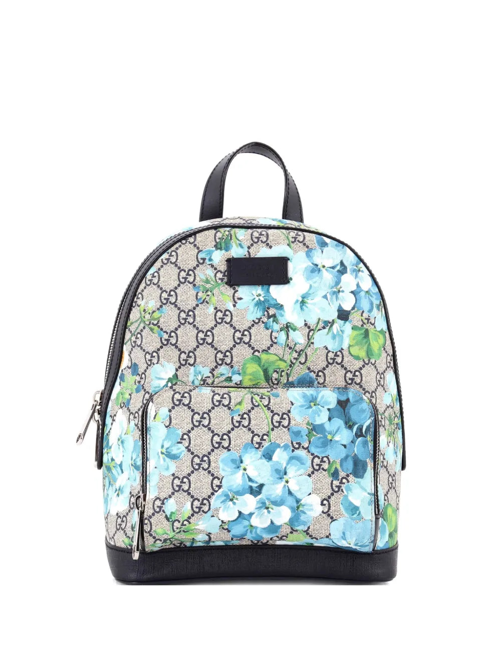 Pre-OwnedGucci Pre-OwnedZip Pocket Blooms Print GG Coated Canvas Small backpack