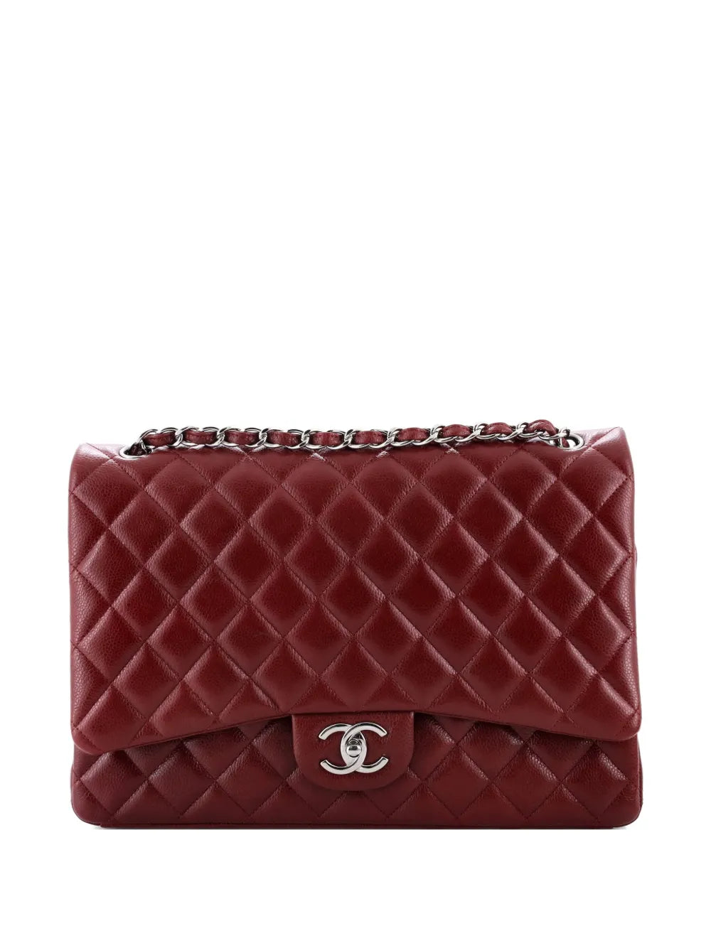 Pre-OwnedCHANEL Pre-OwnedClassic Double Flap Bag Quilted Caviar Maxi shoulder bag