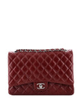 Pre-OwnedCHANEL Pre-OwnedClassic Double Flap Bag Quilted Caviar Maxi shoulder bag