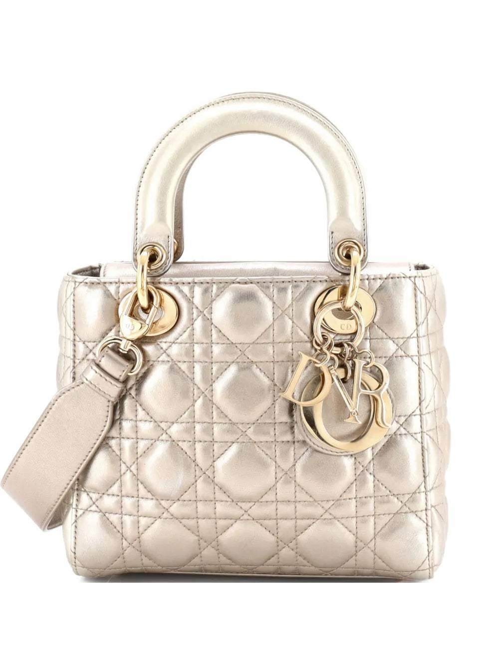 Pre-OwnedChristian Dior Pre-OwnedMy ABCDior Lady Dior Bag Metallic Cannage Quilt Leather shoulder bag