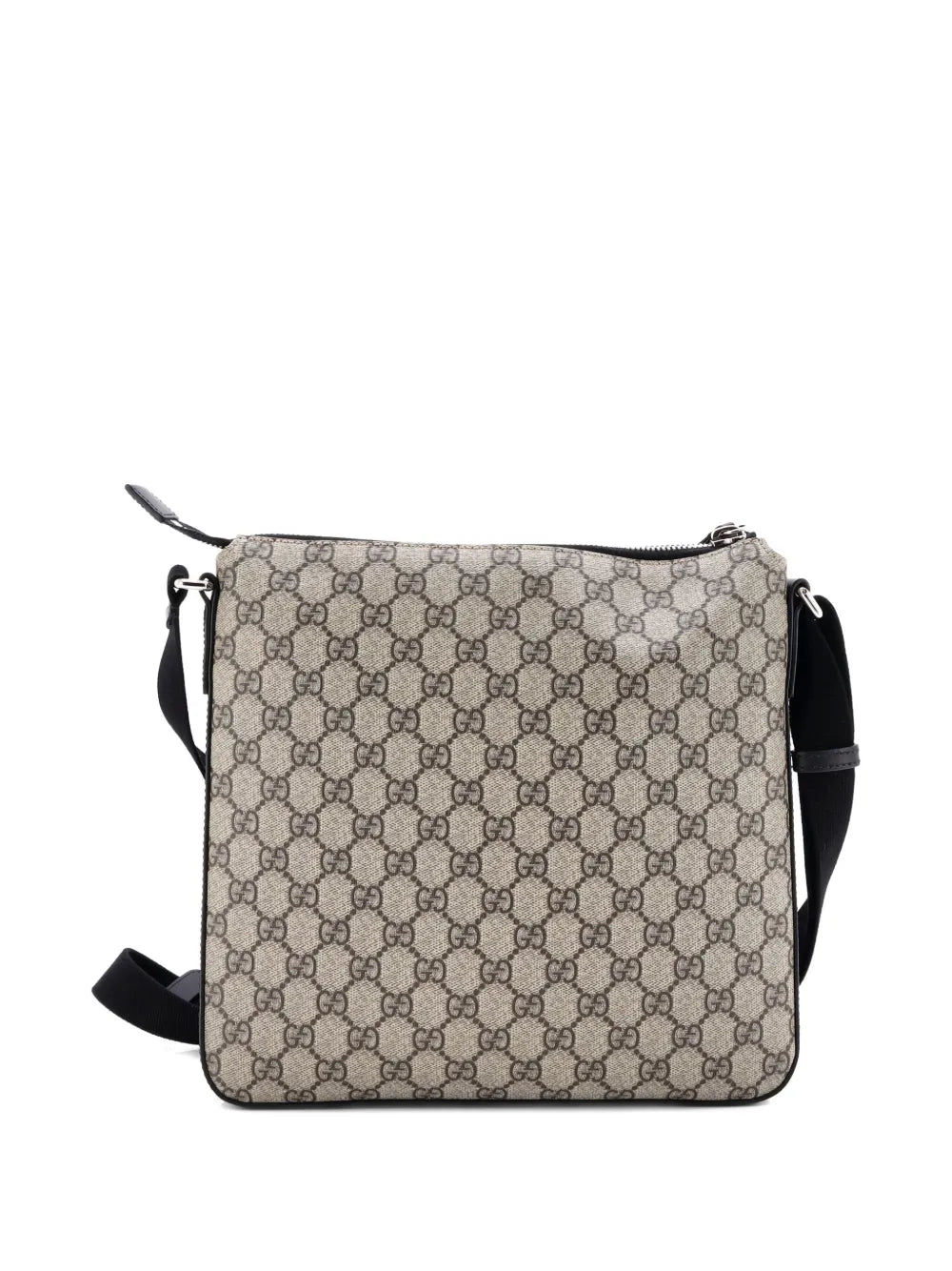 Pre-OwnedGucci Pre-OwnedFront Zip Messenger GG Coated Canvas Medium crossbody bag