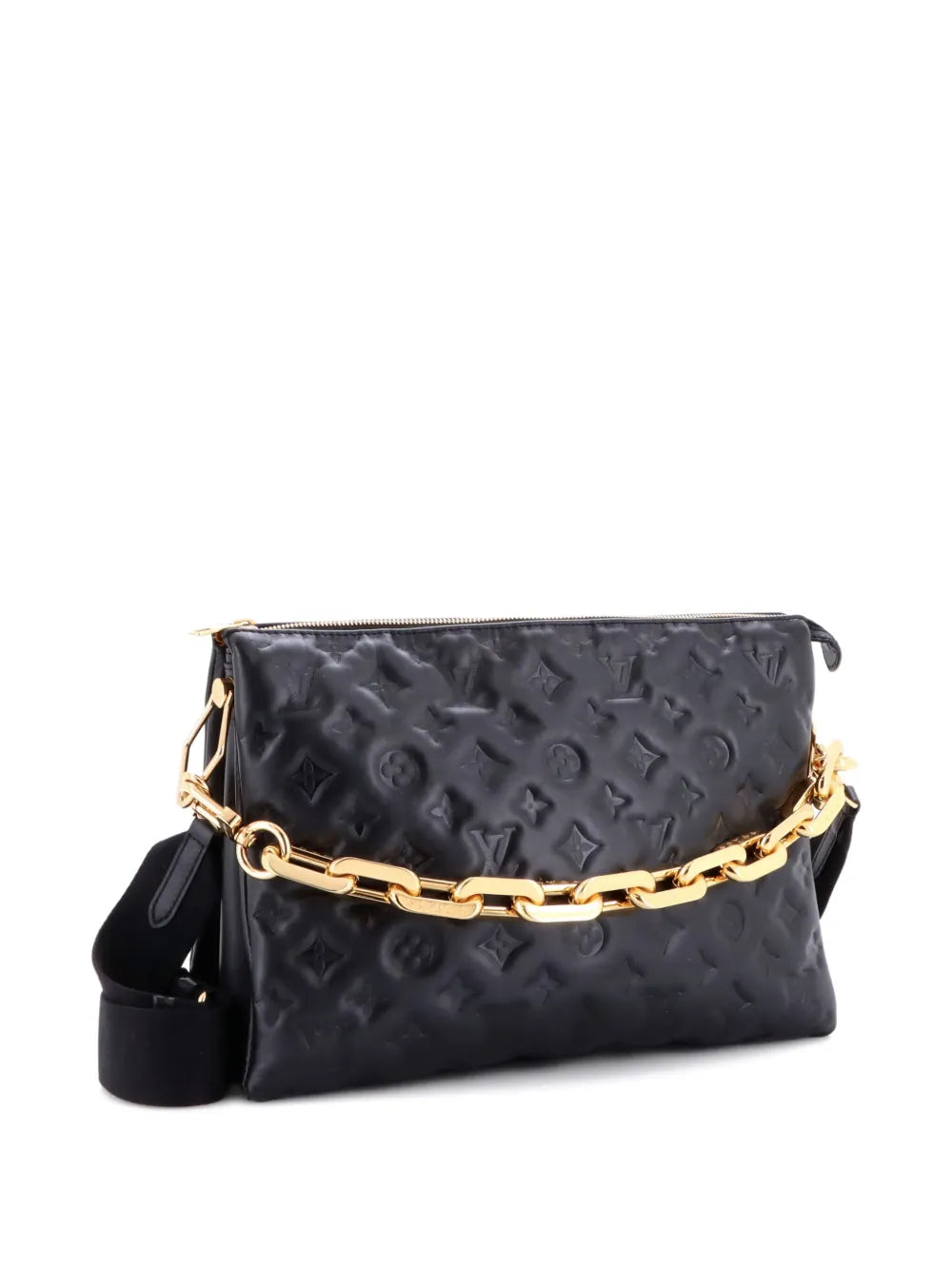 Pre-OwnedLouis Vuitton Pre-OwnedCoussin Bag Monogram Embossed Lambskin MM crossbody bag