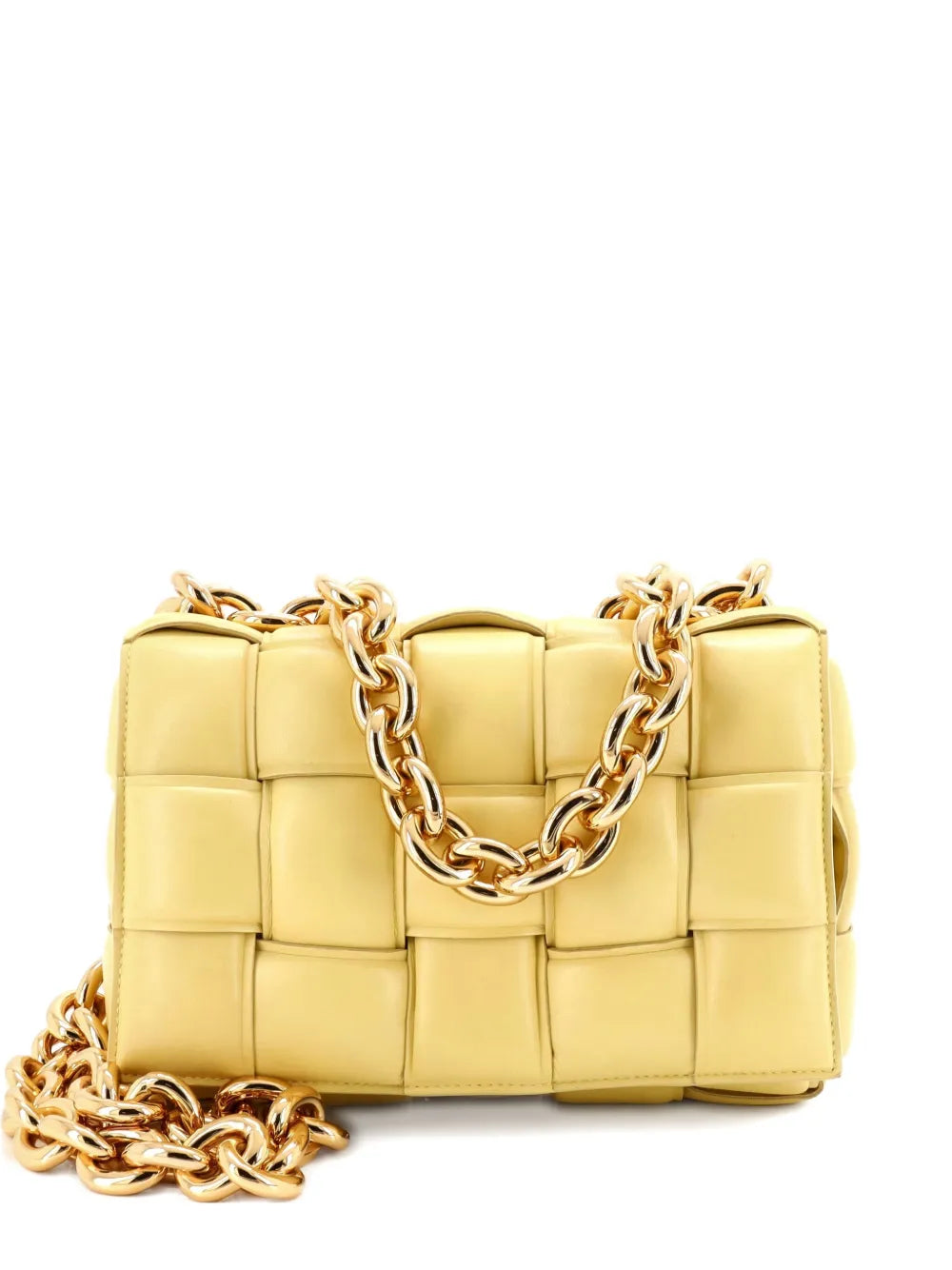 Pre-OwnedBottega Veneta Pre-OwnedCassette Chain Padded Maxi Intrecciato Leather crossbody bag