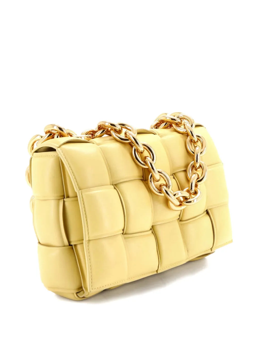 Pre-OwnedBottega Veneta Pre-OwnedCassette Chain Padded Maxi Intrecciato Leather crossbody bag