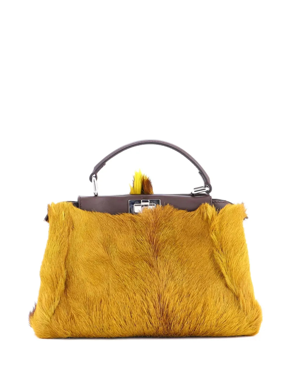 Pre-OwnedFendi Pre-OwnedPeekaboo Bag Gazelle Hair Mini satchel