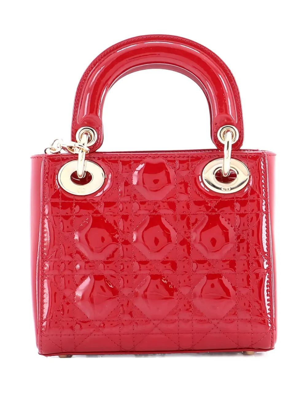 Pre-OwnedChristian Dior Pre-OwnedLady Dior Chain Bag Cannage Quilt Patent Mini satchel