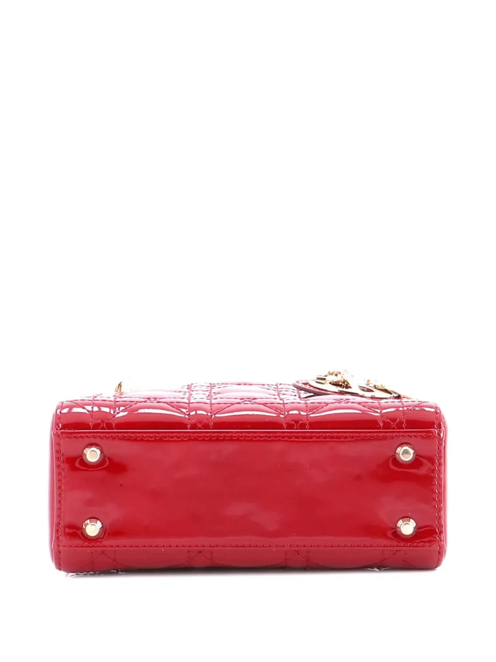 Pre-OwnedChristian Dior Pre-OwnedLady Dior Chain Bag Cannage Quilt Patent Mini satchel