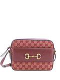 Pre-OwnedGucci Pre-OwnedHorsebit 1955 Flap Pocket Camera Bag GG Canvas and Leather Small crossbody bag