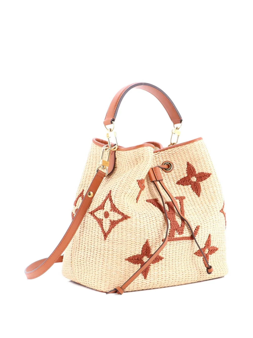 Pre-OwnedLouis Vuitton Pre-OwnedNeoNoe Handbag Monogram Giant Raffia MM bucket bag