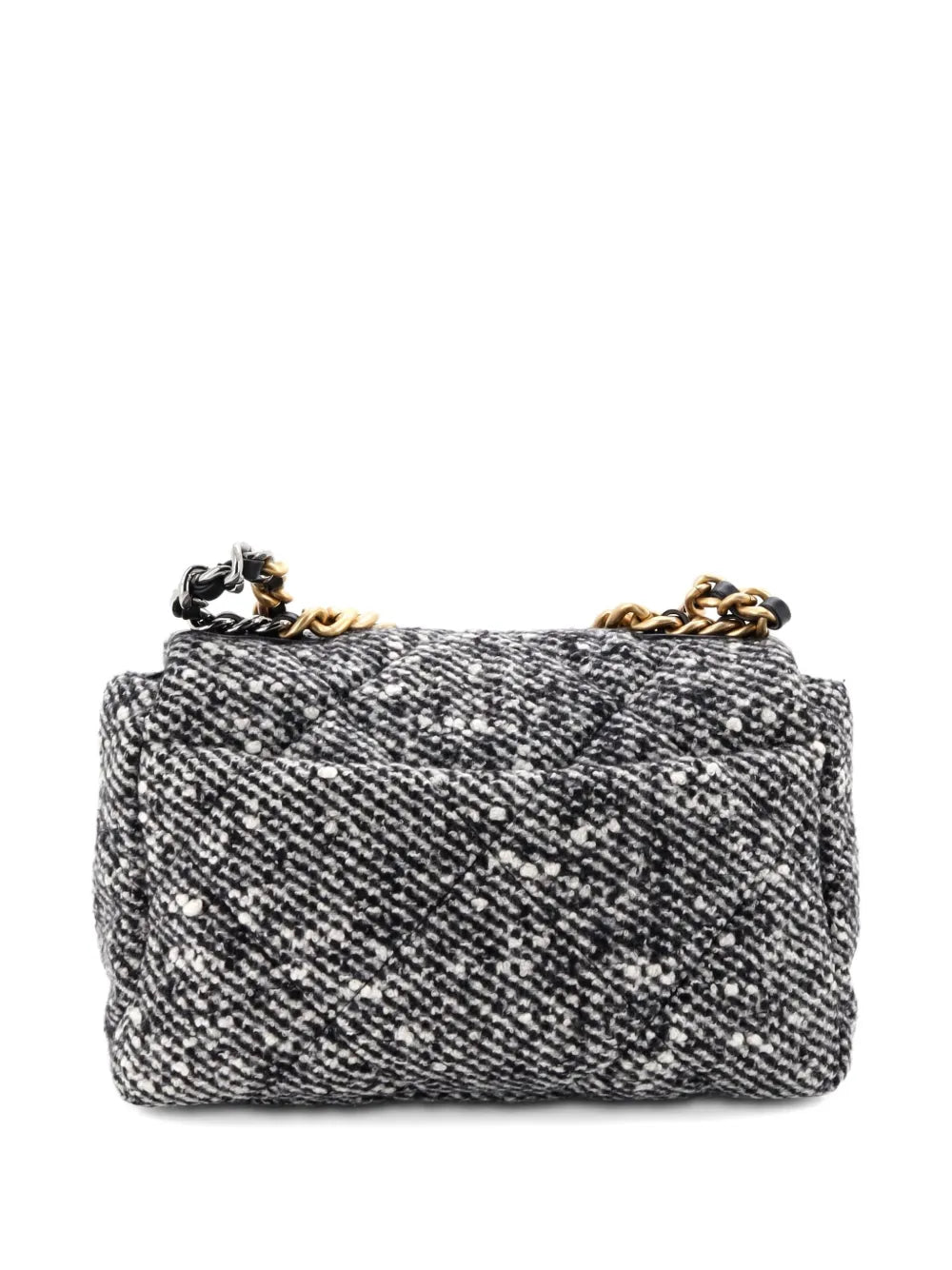 Pre-OwnedCHANEL Pre-Owned19 Flap Bag Quilted Tweed Medium crossbody bag
