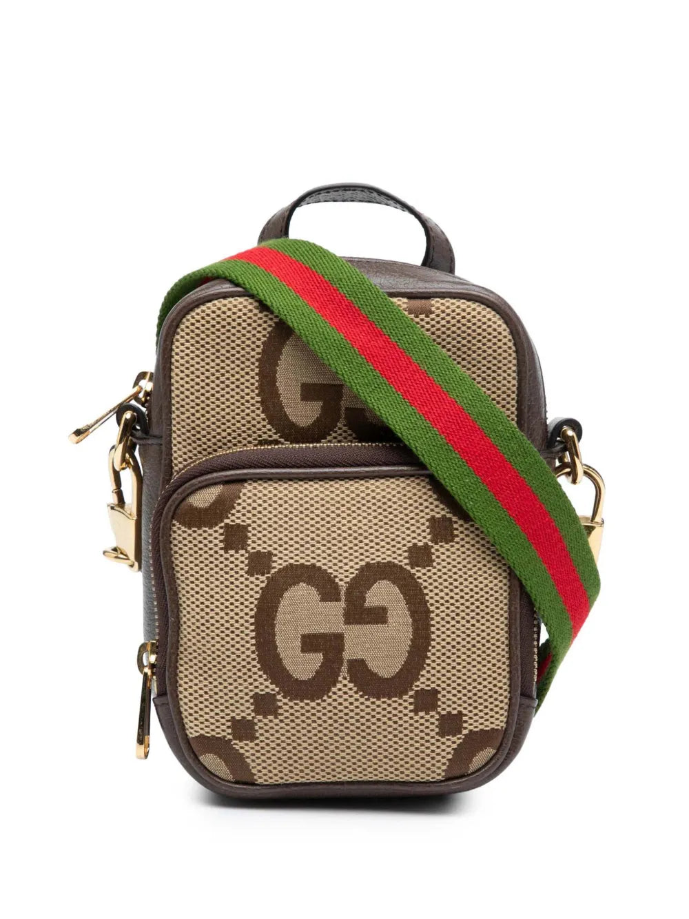 Pre-OwnedGucci Pre-Owned2016-2025 Micro Jumbo GG Canvas Web Top Handle Bag satchel