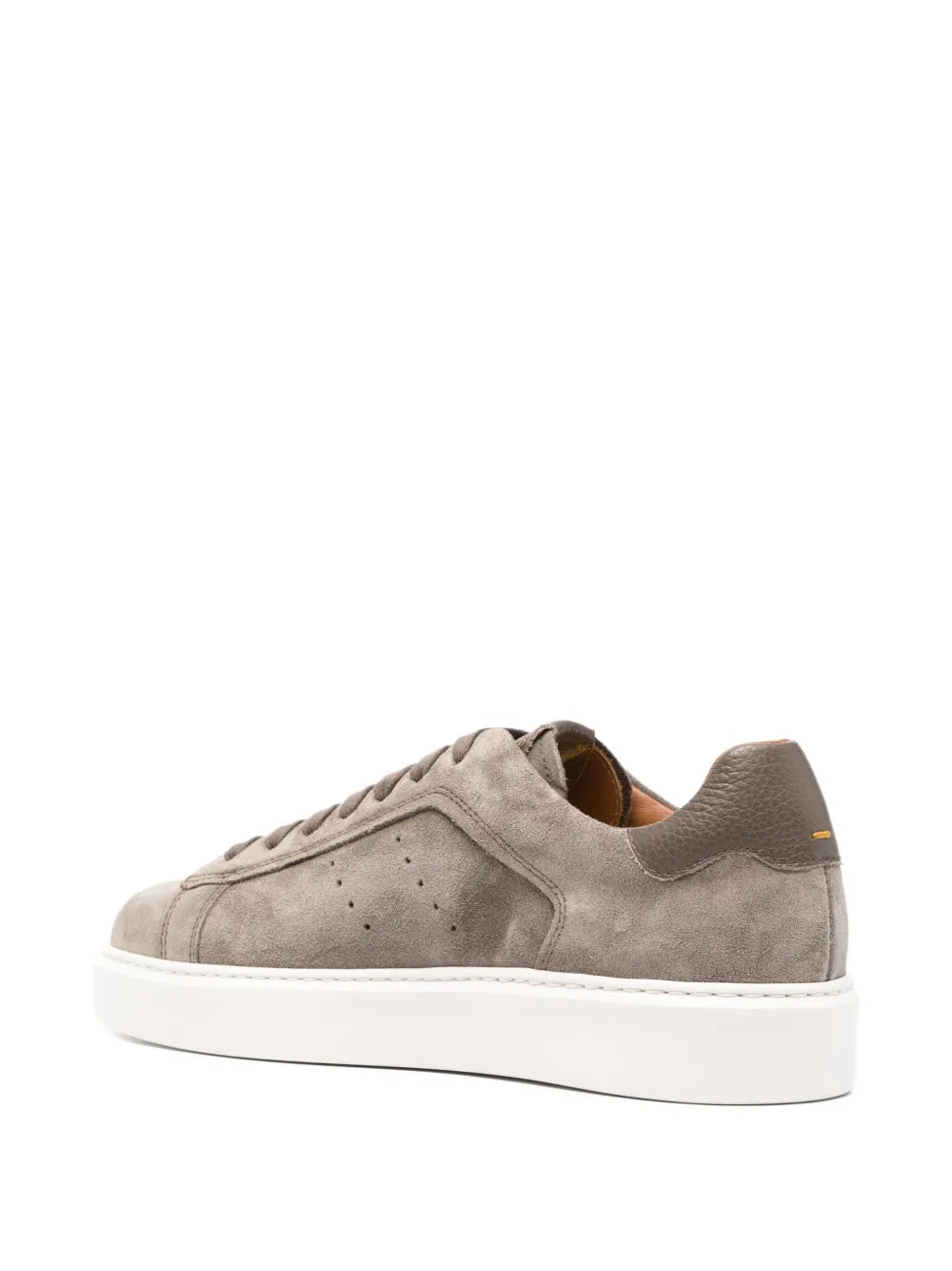 Doucal'S Perforated Leather Trainers