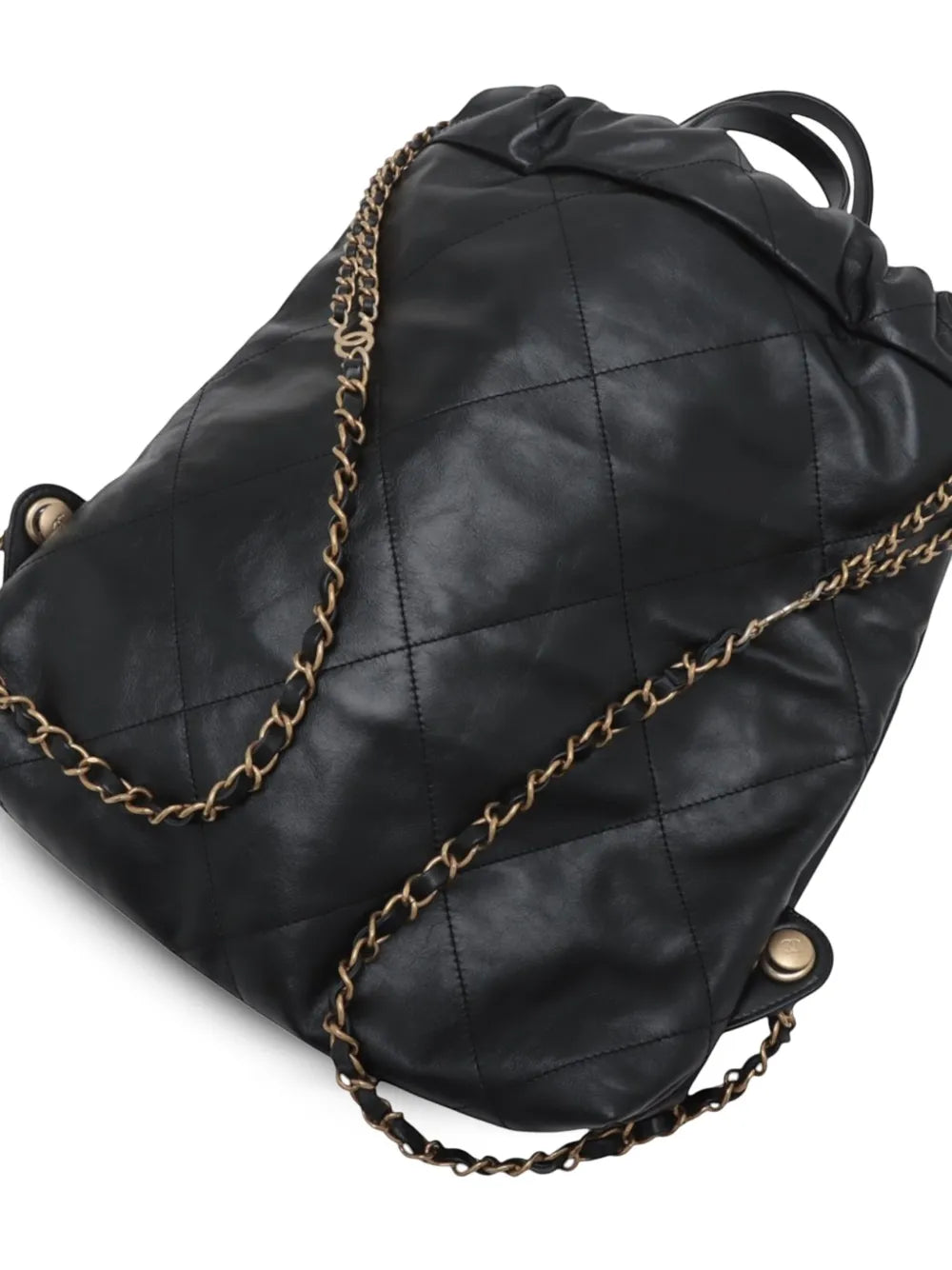 Pre-OwnedCHANEL Pre-Owned2021-2025 Small Shiny Quilted Calfskin 22 backpack