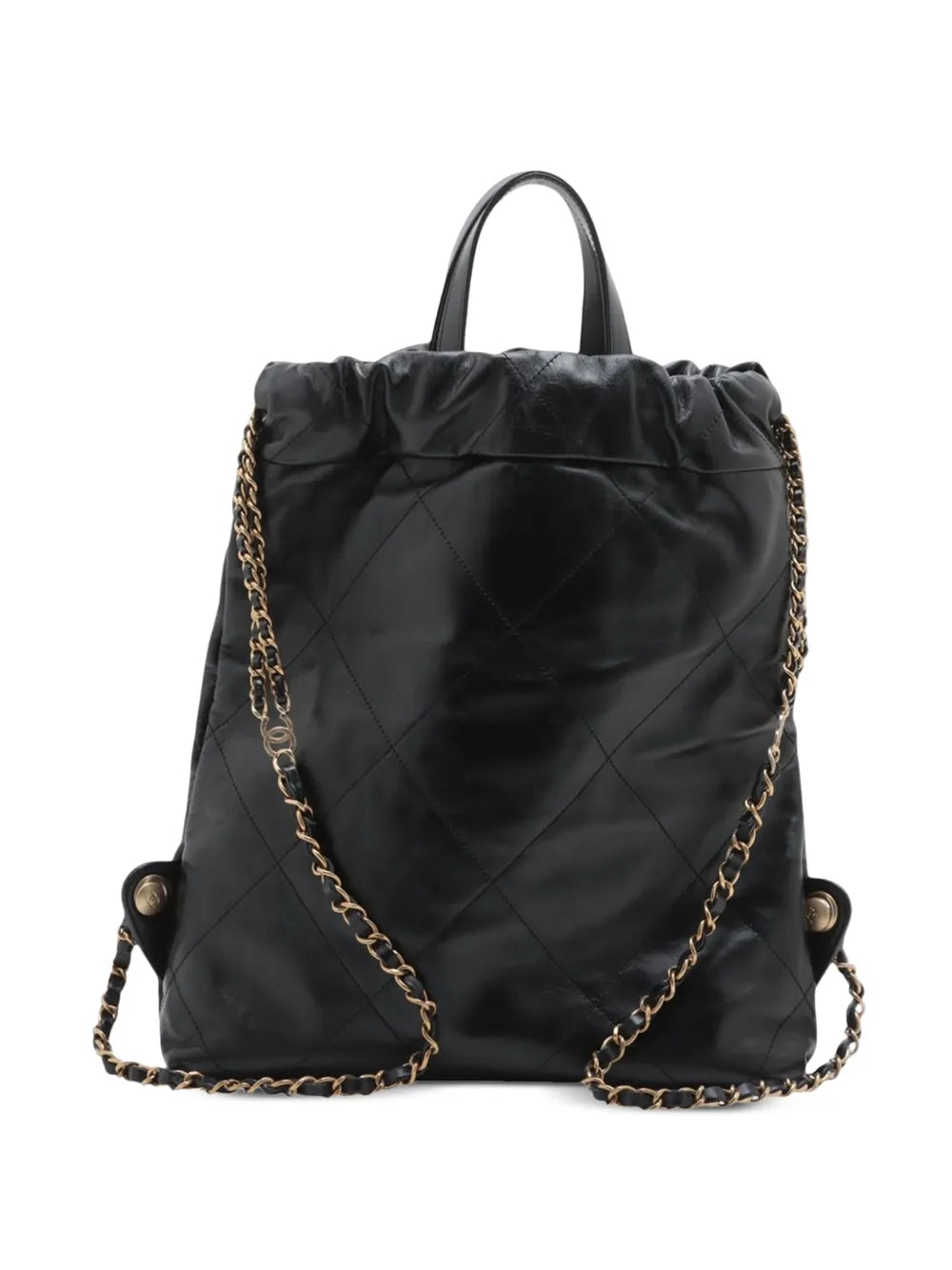 Pre-OwnedCHANEL Pre-Owned2021-2025 Small Shiny Quilted Calfskin 22 backpack