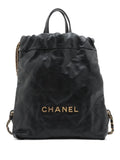 Pre-OwnedCHANEL Pre-Owned2021-2025 Small Shiny Quilted Calfskin 22 backpack
