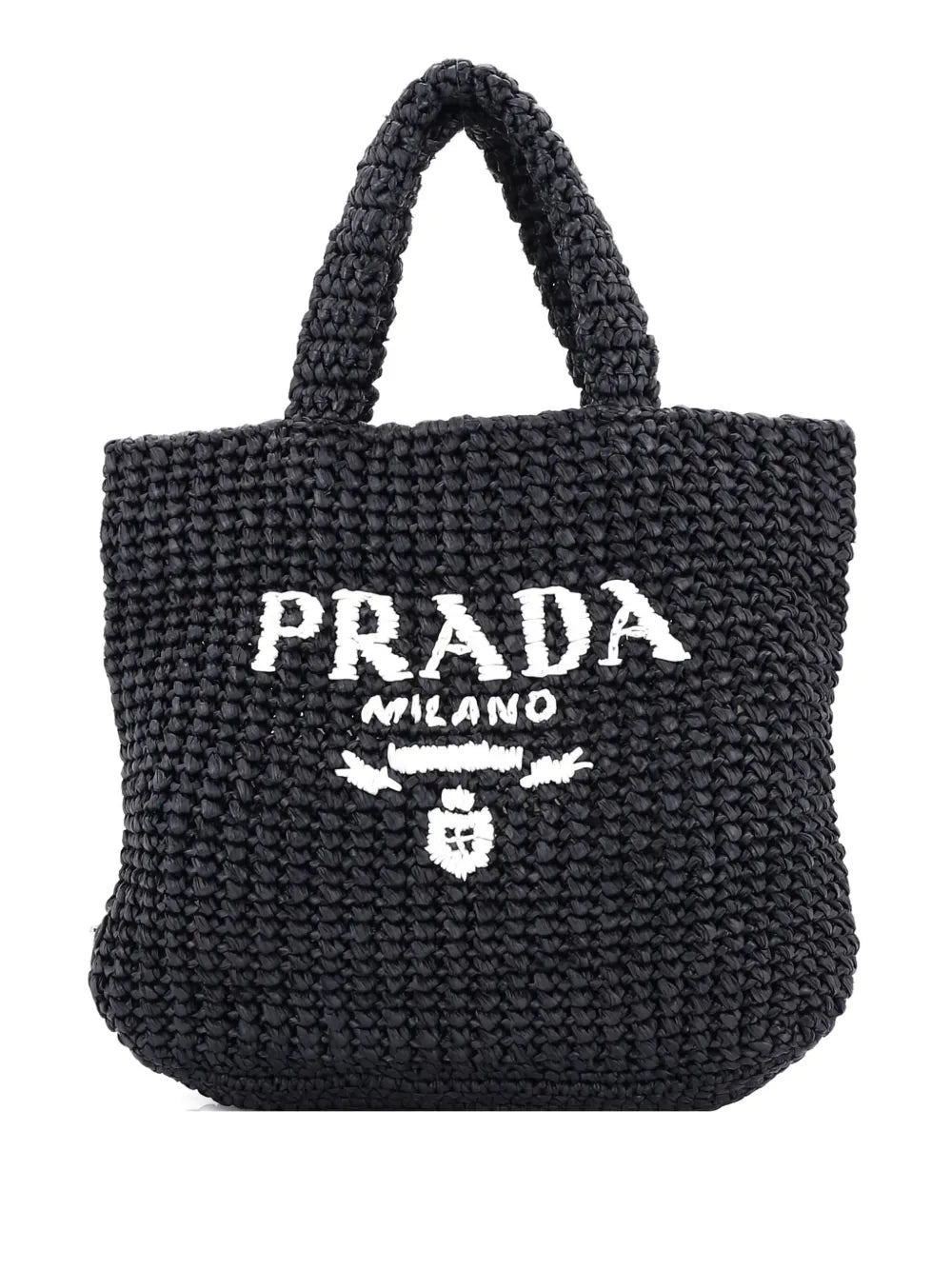 Pre-OwnedPrada Pre-OwnedLogo Raffia Small tote bag