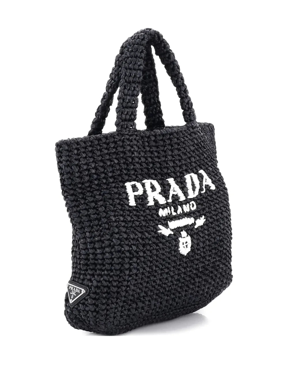 Pre-OwnedPrada Pre-OwnedLogo Raffia Small tote bag