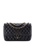 Pre-OwnedCHANEL Pre-OwnedCC Chic Double Flap Bag Quilted Lambskin Medium crossbody bag