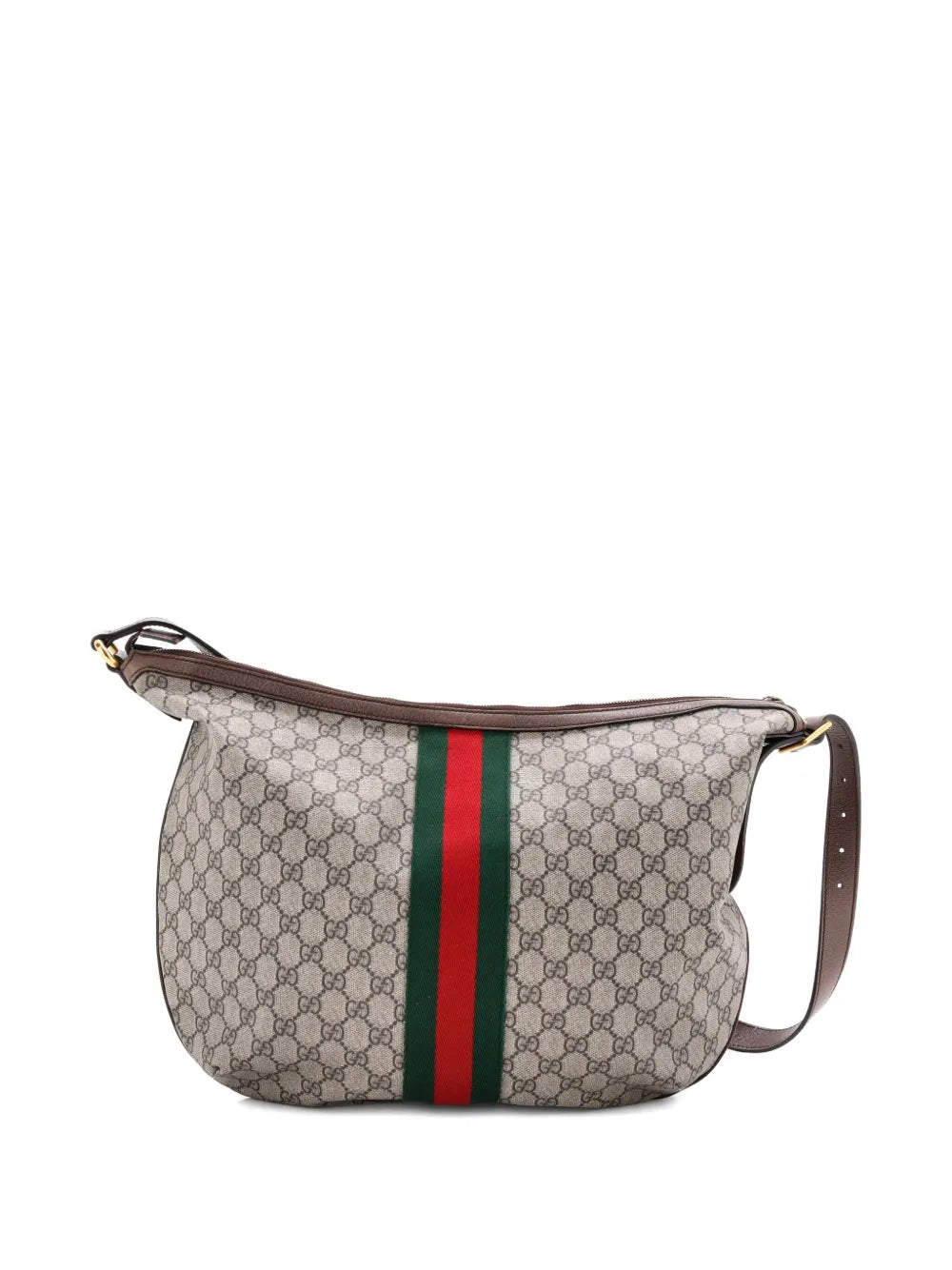Pre-OwnedGucci Pre-OwnedOphidia Half Moon GG Coated Canvas Large hobo bag