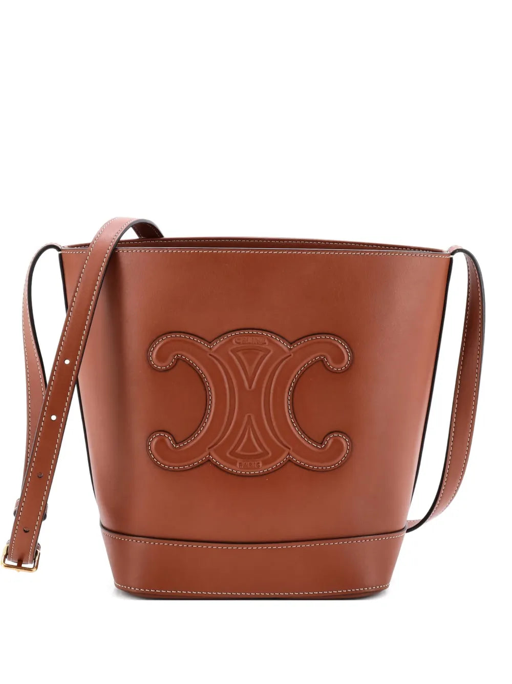 Pre-OwnedCeline Pre-OwnedCuir Triomphe Leather Small bucket bag