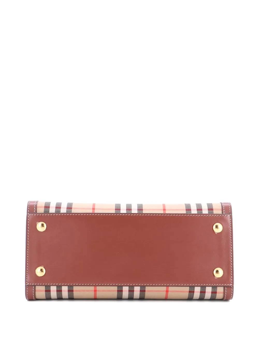 Pre-OwnedBurberry Pre-OwnedTitle Two Handle Vintage Check Canvas and Leather Mini tote bag