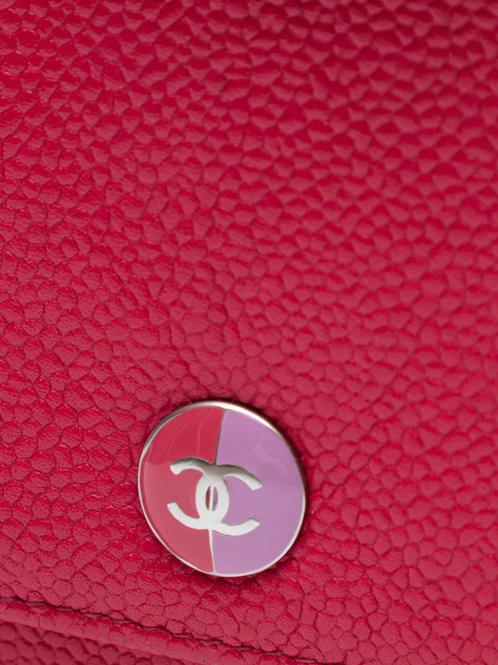 Pre-OwnedCHANEL Pre-Owned2012-2013 Caviar Bicolor CC Wallet On Chain crossbody bag