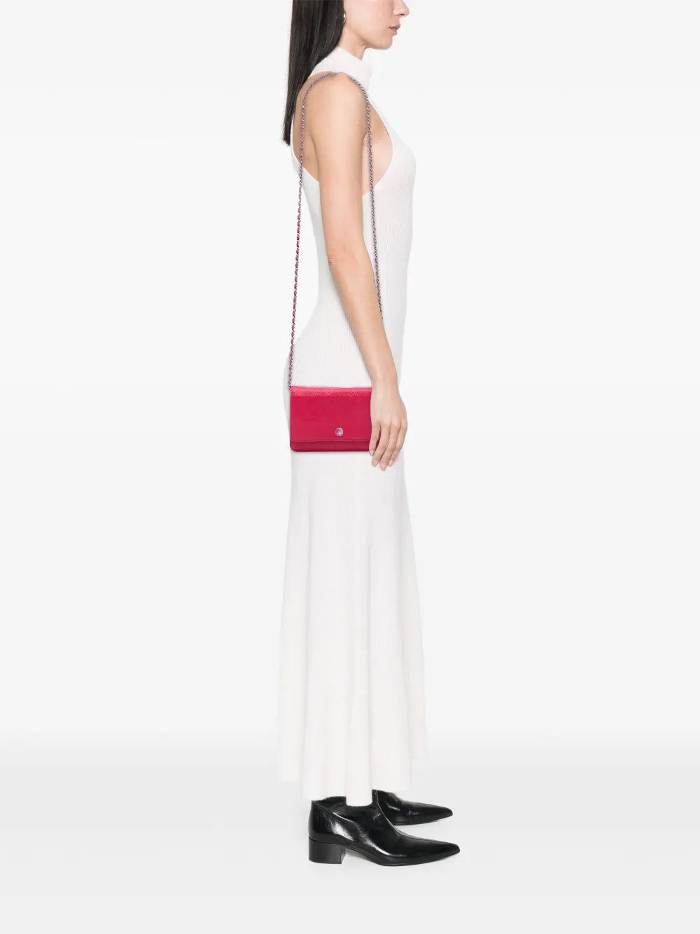 Pre-OwnedCHANEL Pre-Owned2012-2013 Caviar Bicolor CC Wallet On Chain crossbody bag