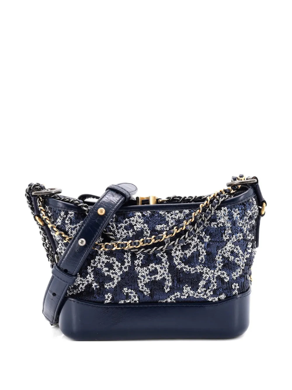 Pre-OwnedCHANEL Pre-OwnedGabrielle Logo Motif Sequins Small hobo bag
